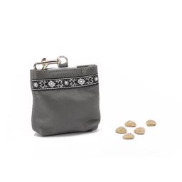 Läder Treat Bag Deluxe I Snygg Design Grå